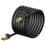 Szybki kabel sieciowy patchcord RJ45 10Gbps Cat 7 Speed Seven 8m czarny w sklepie internetowym multishop.com.pl