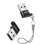Przejściówka adapter gniazdo z wtyczki USB-C na USB czarny w sklepie internetowym multishop.com.pl