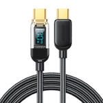Kabel przewód USB-C do szybkiego ładowania i transferu danych 100W 1.2 m czarny w sklepie internetowym multishop.com.pl