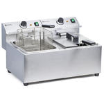 Frytownica gastronomiczna Mastercook 7kW 230V 2 x 8L - Hendi 207307 w sklepie internetowym multishop.com.pl