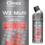 Doskonały płyn do mycia łazienek urządzeń sanitarnych fug CLINEX W3 Multi 1L w sklepie internetowym multishop.com.pl