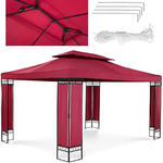 Pawilon ogrodowy altana namiot składany 3 x 4 x 2.6 m czerwone wino w sklepie internetowym multishop.com.pl
