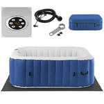 Jacuzzi ogrodowe dmuchane z masażem 6 osobowe 42C 900 l niebieskie w sklepie internetowym multishop.com.pl