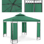 Pawilon ogrodowy altana namiot składany 3 x 3 x 2.6 m zielony w sklepie internetowym multishop.com.pl