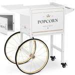 Wózek podstawa do maszyny do popcornu z szafką retro 51 x 37 cm - biało-złoty w sklepie internetowym multishop.com.pl