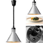 Lampa grzewcza do potraw na podczerwień IR wisząca srebrna śr. 27.5 cm 250 W w sklepie internetowym multishop.com.pl