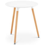 Stolik stół skandynawski do salonu biura nowoczesny okrągły śr. 60 cm wys. 67 cm w sklepie internetowym multishop.com.pl