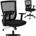 Krzesło fotel biurowy ergonomiczny z oparciem siatkowym i podparciem lędźwi maks. 150 kg w sklepie internetowym multishop.com.pl