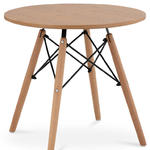 Stół stolik okrągły z drewnianymi nogami uniwersalny maks. 150 kg śr. 60 cm w sklepie internetowym multishop.com.pl