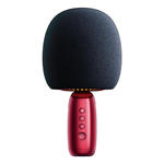 Mikrofon bezprzewodowy do karaoke z głośnikiem Bluetooth 5.0 czerwony w sklepie internetowym multishop.com.pl