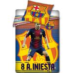 Pościel FC Barcelona Andrés Iniesta 300 CARBOTEX rozmiar 160x200 cm w sklepie internetowym Sennyszept.pl