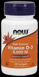 NOW FOODS Vitamin D3 5000 IU (Witamina D3) - 120 kapsułek żelowych w sklepie internetowym Sklep mass-zone.eu