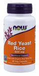 NOW FOODS Organic Red Yeast Rice (Drożdże Czerwonego Ryżu) 600mg - 60 kapsułek wegetariańskich w sklepie internetowym Sklep mass-zone.eu