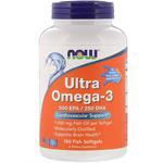 NOW FOODS Ultra Omega-3 500 EPA 250 DHA (Kwasy OMEGA-3, EPA, DHA) 180 Kapsułek żelowych rybich w sklepie internetowym Sklep mass-zone.eu