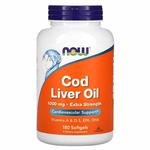 NOW FOODS Cod Liver Oil Extra Strength 1000mg (EPA DHA, Witamina A, D3) 180 Kapsułek żelowych w sklepie internetowym Sklep mass-zone.eu