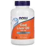 NOW FOODS Cod Liver Oil 650mg (Olej z wątroby dorsza, Wsparcie układu krążenia) 250 Kapsułek żelowych w sklepie internetowym Sklep mass-zone.eu