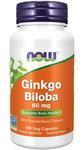 NOW FOODS Ginkgo Biloba 60mg (Miłorząb Japoński) 120 Kapsułek wegetariańskich w sklepie internetowym Sklep mass-zone.eu