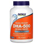 NOW FOODS DHA-500 Double Strength 500 DHA / 250 EPA 180 Kapsułek żelowych w sklepie internetowym Sklep mass-zone.eu
