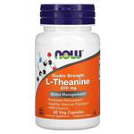 NOW FOODS L-Theanine Double Strength 200mg (L-Teanina z inozytolem) 60 Kapsułek wegetariańskich w sklepie internetowym Sklep mass-zone.eu