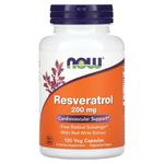 NOW FOODS Resveratrol 200mg (Resweratrol, Układ krążenia) 120 Kapsułek wegetariańskich w sklepie internetowym Sklep mass-zone.eu