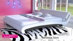 Komplet łóżko Vanessa Slim z materacem w sklepie internetowym Estilo