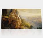 Jezus patrzący na Jerozolimę, obraz religijny na płótnie w sklepie internetowym wiernibogu.pl