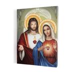 Obraz na płótnie Serce Jezusa i Serce Maryi w sklepie internetowym wiernibogu.pl