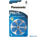 6 x baterie do aparatów słuchowych Panasonic 675 / PR675 / PR44 w sklepie internetowym Bratex.org