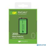 1x akumulatorek 6F22/9V GP ReCyko+ 200 Series 200mAh w sklepie internetowym Bratex.org