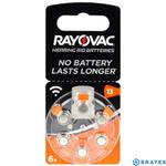 60 x Baterie do aparatów słuchowych 13 / PR48 Rayovac Acoustic Special w sklepie internetowym Bratex.org