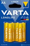 6x Baterie alkaliczne VARTA Longlife LR6/ AA new blister w sklepie internetowym Bratex.org