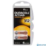 6 x baterie do aparatów słuchowych Duracell ActivAir 312 w sklepie internetowym Bratex.org