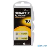 6 x baterie do aparatów słuchowych Duracell ActivAir 10 w sklepie internetowym Bratex.org