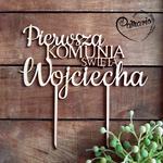 Pierwsza Komunia Święta z imieniem Topper w sklepie internetowym Pamario.pl 