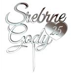 Srebrne Gody 25 Rocznica Ślubu TOPPER SG25-G3 w sklepie internetowym Pamario.pl 