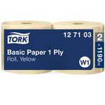 Tork - Czyściwo papierowe w dużej roli, 1-warstwowe, universal - Żółte w sklepie internetowym Higiena.NET
