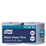 Tork - Czyściwo papierowe w małej roli, 2-warstwowe, premium - Niebieskie w sklepie internetowym Higiena.NET