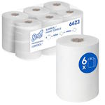 Kimberly-Clark Scott 6623 Slimroll - Ręczniki papierowe w roli, białe, 6 rolek x 165 m w sklepie internetowym Higiena.NET