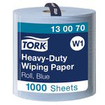 Tork - Czyściwo papierowe w roli do trudnych zabrudzeń, 2-warstwowe, ekstra chłonne, szerokie, premium - Niebieskie w sklepie internetowym Higiena.NET