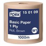 Tork - Czyściwo papierowe w dużej roli do lekkich zabrudzeń, 1-warstwowe, universal - Brązowe w sklepie internetowym Higiena.NET