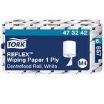 Tork Reflex™ - Czyściwo papierowe w roli do zwykłych zabrudzeń, 1-warstwowe, M4, advanced - Białe w sklepie internetowym Higiena.NET
