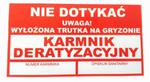 Naklejka ostrzegawcza ,,Karmnik deratyzacyjny" 110 x 60, Can Agri w sklepie internetowym Agronetzawadka.pl