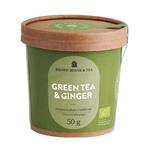 Green tea & Ginger, zielona herbata z imbirem i trawą cytrynową, Brown House & Tea w sklepie internetowym Dbajozdrowie