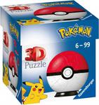 RAVENSBURGER 54 EL. 3D KULA POKEMON CZERWONA PUZZLE 6+ w sklepie internetowym Malako.pl