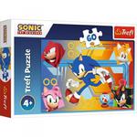 TREFL 60 EL. SONIC W AKCJI PUZZLE 4+ w sklepie internetowym Malako.pl