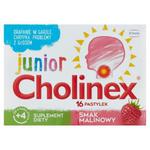 Cholinex Junior Suplement diety pastylki smak malinowy 56 g (16 x 3,5 g) w sklepie internetowym Apteka Pod Gwiazdą