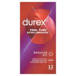 Durex Feel Thin Extra Lubricated Wyrób medyczny prezerwatywy 12 sztuk w sklepie internetowym Apteka Pod Gwiazdą