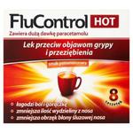FluControl Hot Lek przeciw objawom grypy i przeziębienia smak pomarańczowy 8 sztuk w sklepie internetowym Apteka Pod Gwiazdą