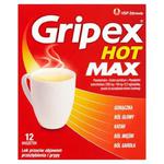 Gripex Hot Max Lek przeciw objawom przeziębienia i grypy 12 sztuk w sklepie internetowym Apteka Pod Gwiazdą