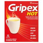 Gripex Hot Lek przeciw objawom przeziębienia i grypy 12 sztuk w sklepie internetowym Apteka Pod Gwiazdą